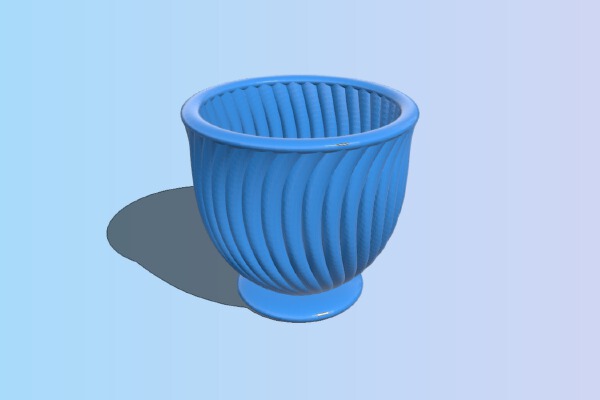 Fluted Cup | 3d print model