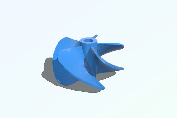 40mm 5 Blade Boat propeller | 3d print model