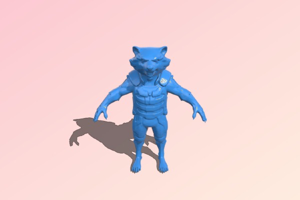 Rocket Racoon | 3d print model