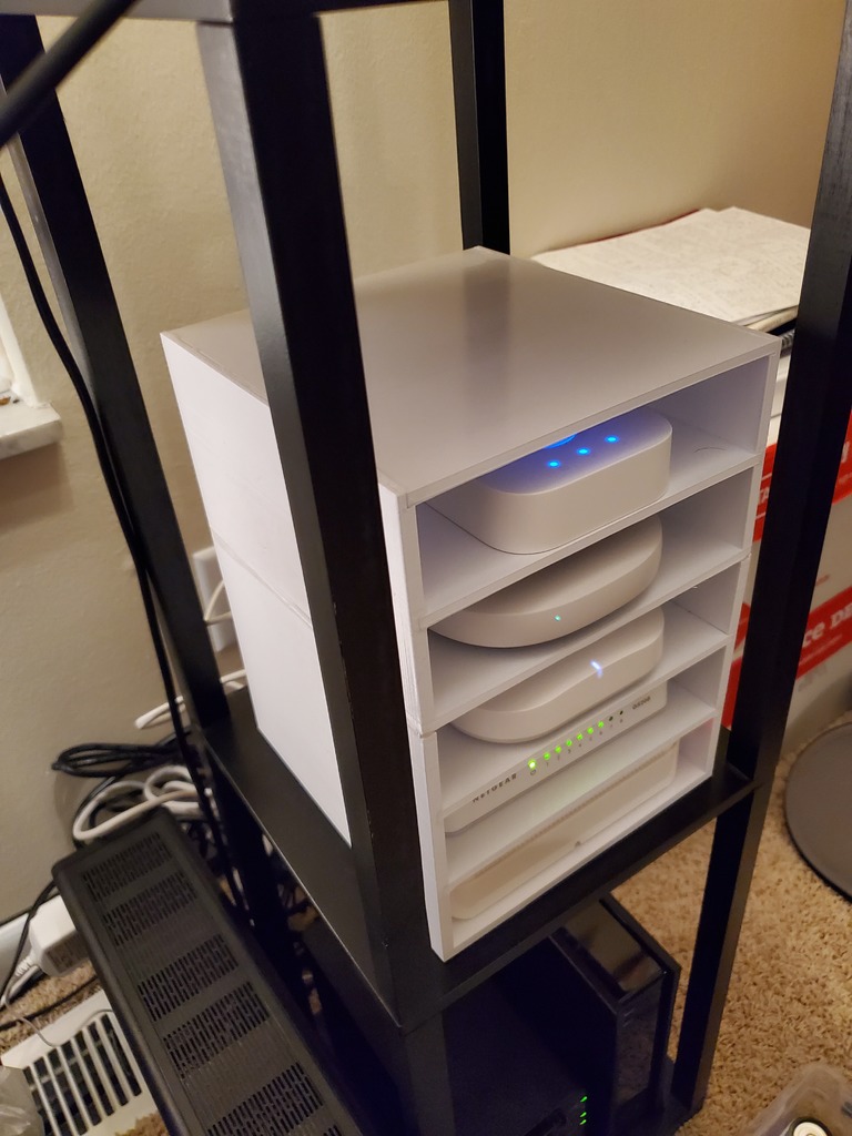 Smart home hub shelves