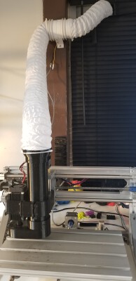 3018 Laser mount and fume removal hood | 3d print model