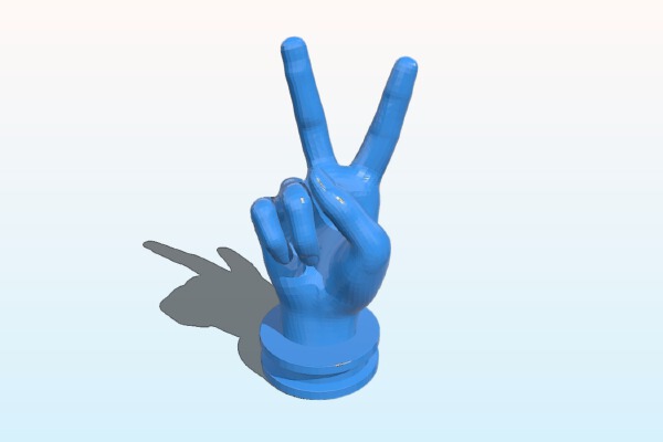 Peace Gesture | 3d print model