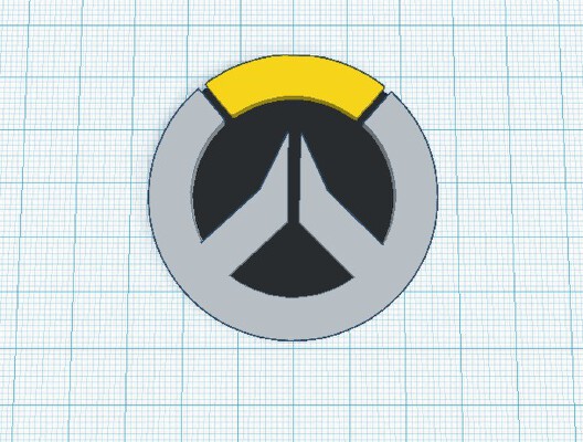 overwatch-the badge | 3d print model