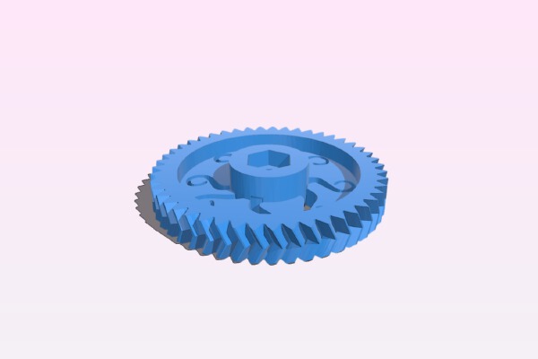 Large Herringbone Gear Octo Edition | 3d print model