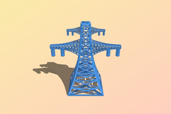 high voltage pylon | 3d print model