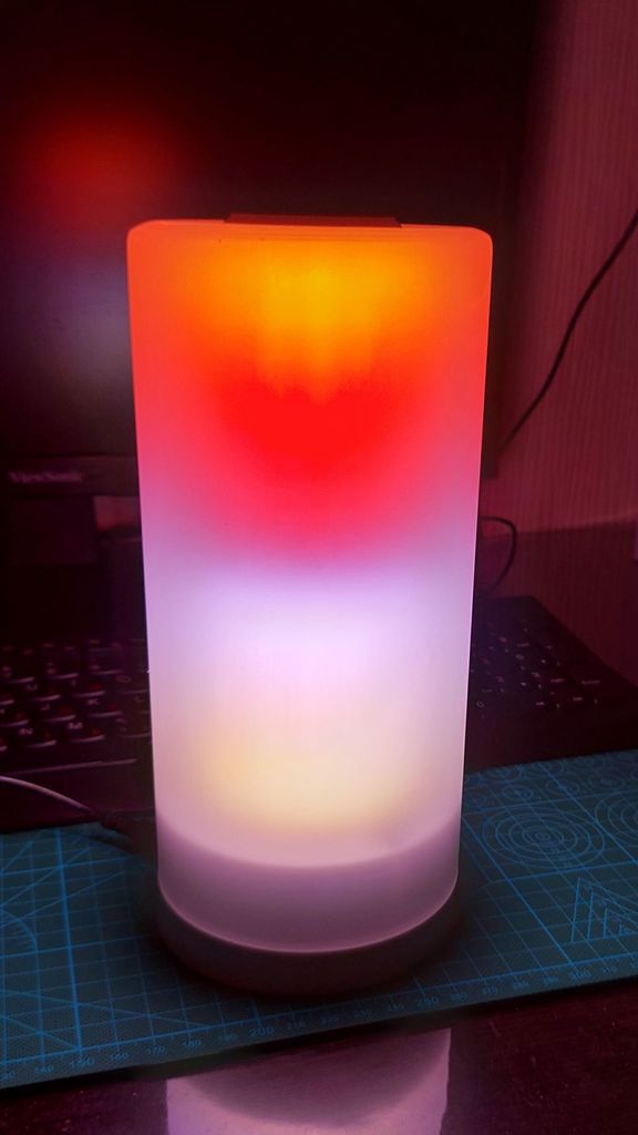 GyverLamp enclosure for LeroyMerlin glass cover.