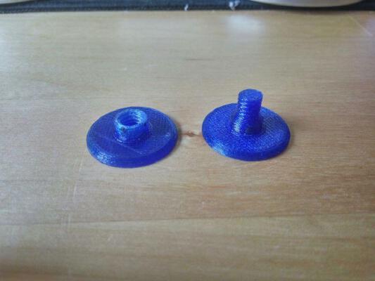 Threaded Fidget Spinner caps (Twist together!) | 3d print model