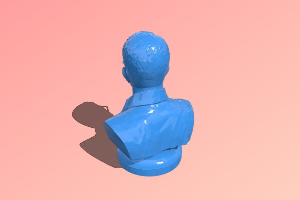 Edward Snowden Sculpture Simplified for Printing | 3d print model