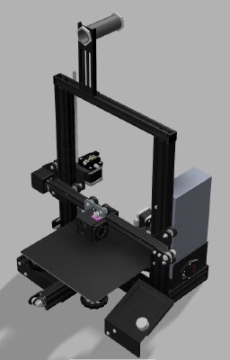 Ender 3DP (Printable Frame and Mounts) | 3d print model