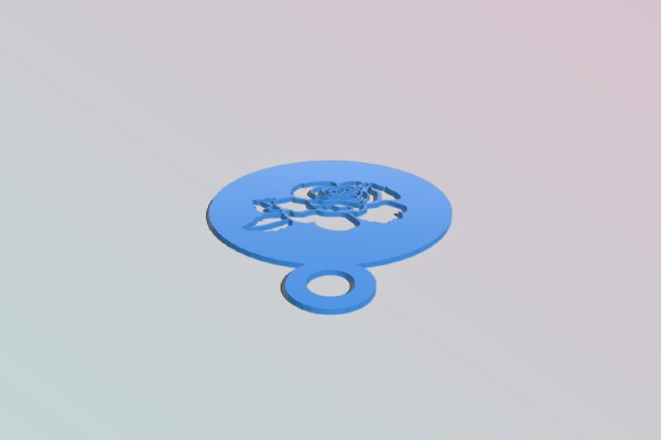 Rose coffee stencil | 3d print model