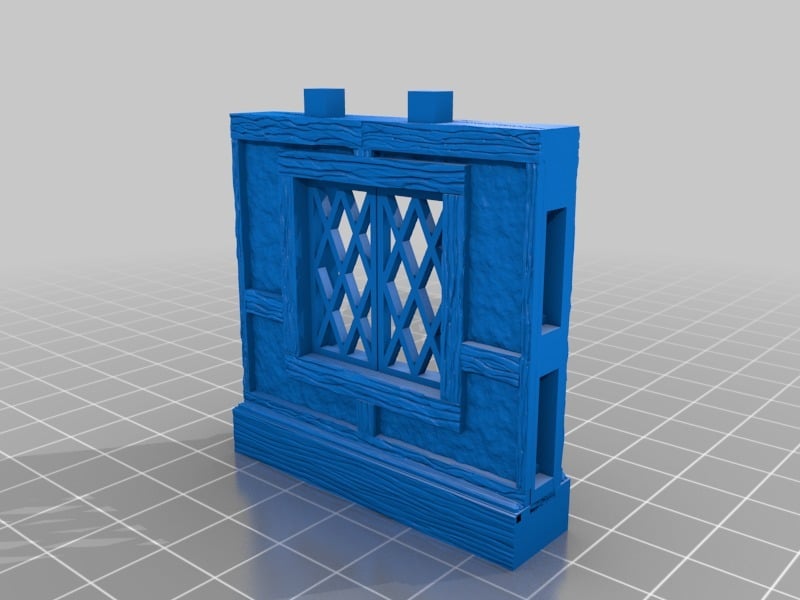 OpenLock 5.0 Tudor Wall Window -Lattice Pane