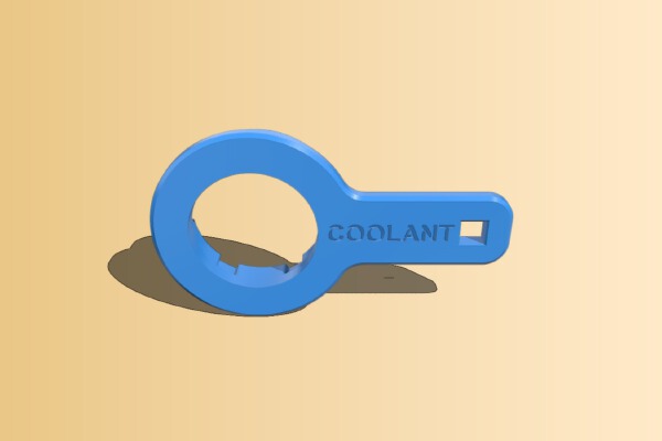 Coolant Cap Wrench for Ford, Lincoln, Mazda, Volvo, Land Rover | 3d print model