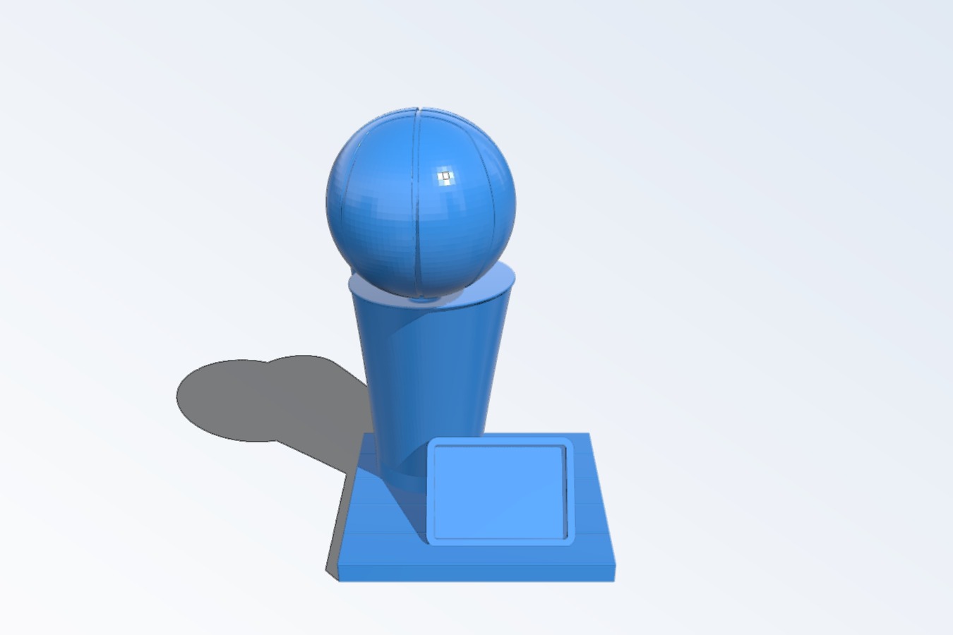 Basketball Trophy with plate
