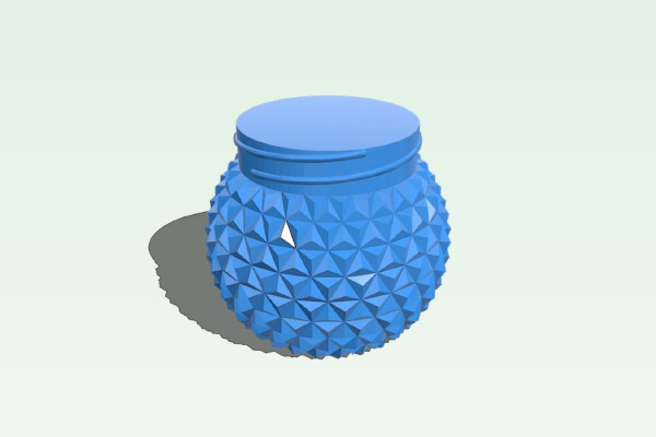 My Customized Lofty Container (EPCOT Spaceship Earth style) | 3d print model