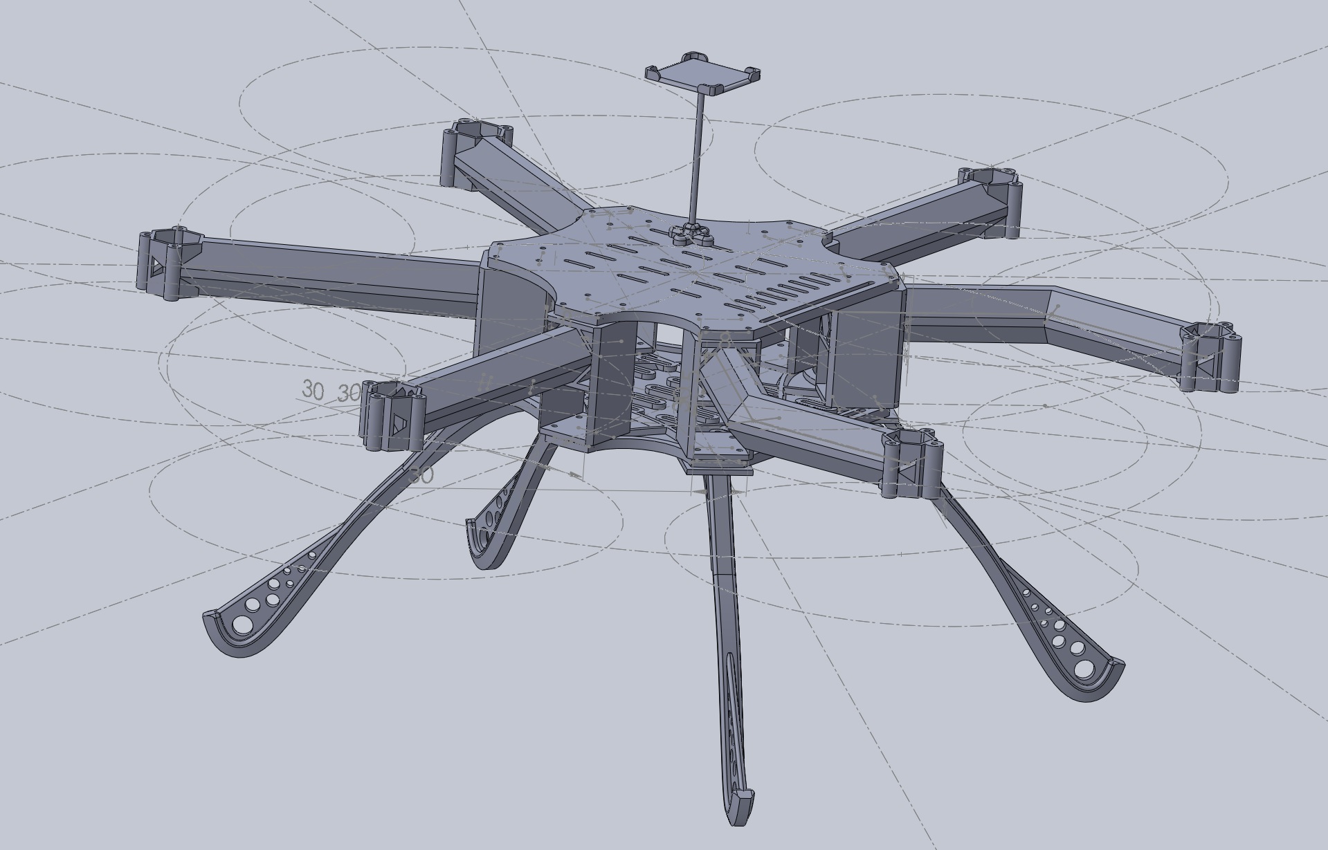 Hexacopter for FPV