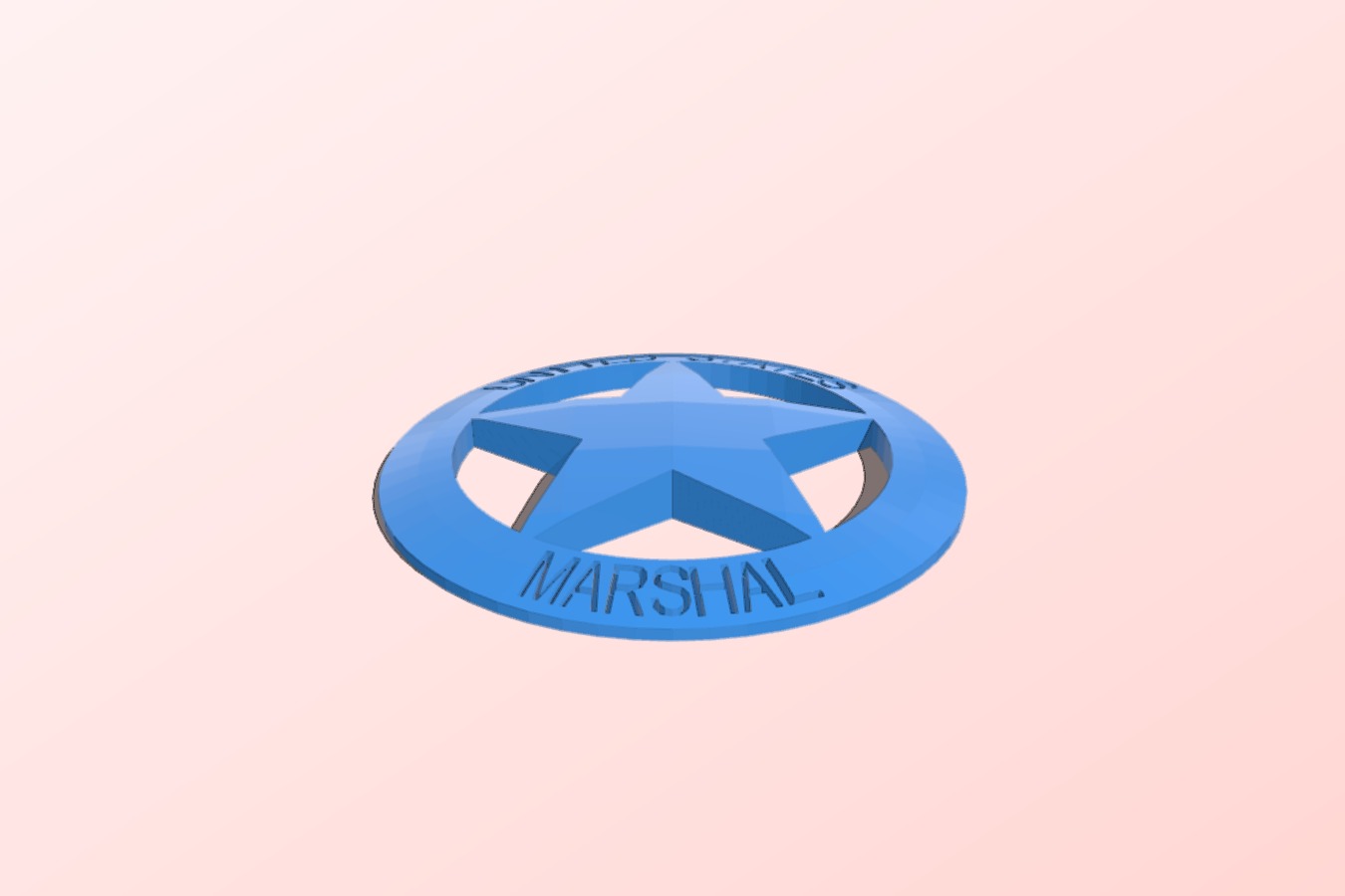 Replica U.S. Marshal Badge
