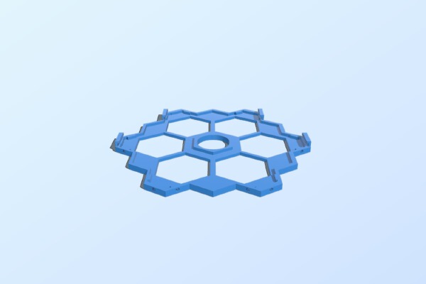 Magnetic Tile for The Gaia Project | 3d print model