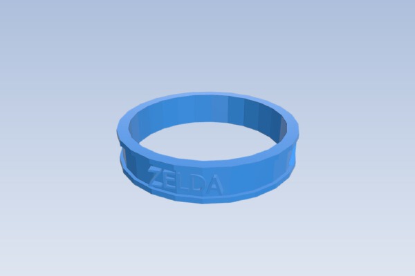 Triforce Zelda Ring | 3d print model