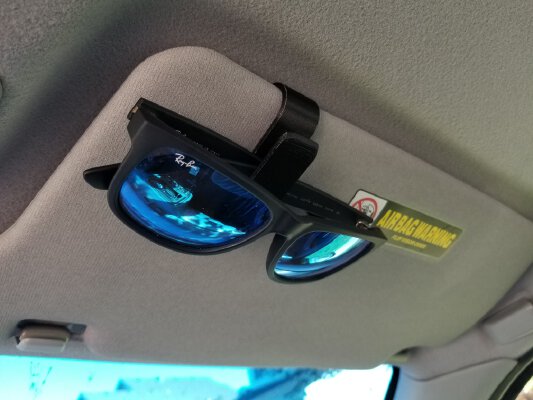 Sunglasses Car Sun Visor Clip | 3d print model