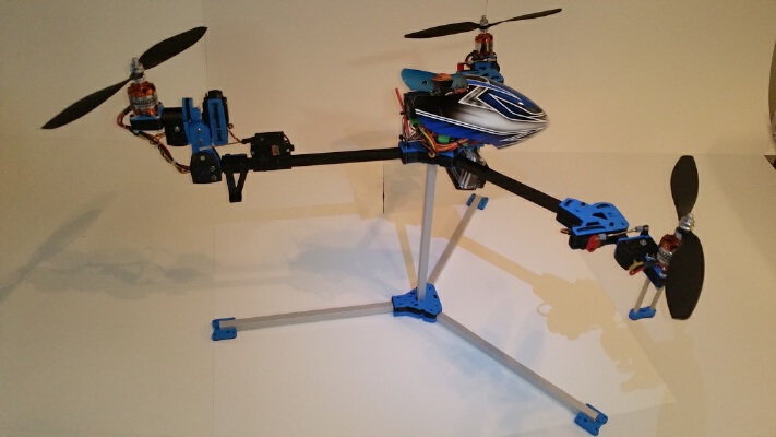 TriShift Copter (V2 pieces) | 3d print model