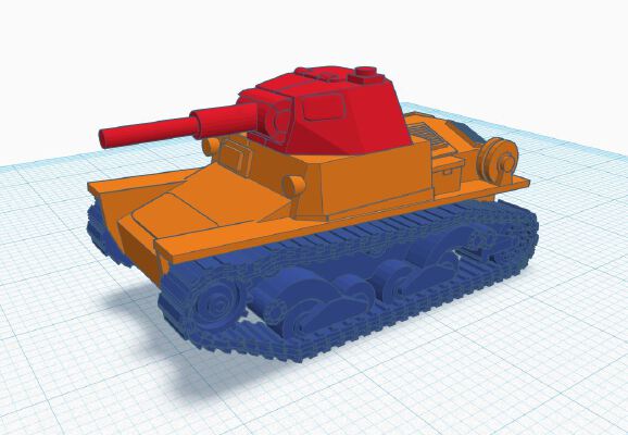 L6_40 Light Tank | 3d print model