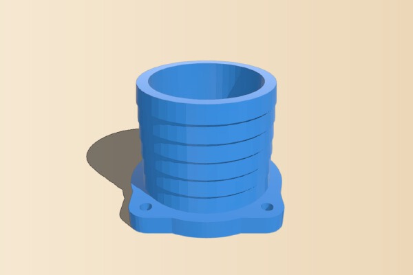 fan 40mm junction tube | 3d print model
