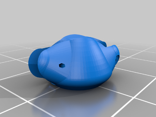 Micro Folding Prop Pusher (Horizon UMX Radian parts) | 3d print model