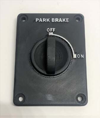 Flight Simulator TBM Park Brake | 3d print model