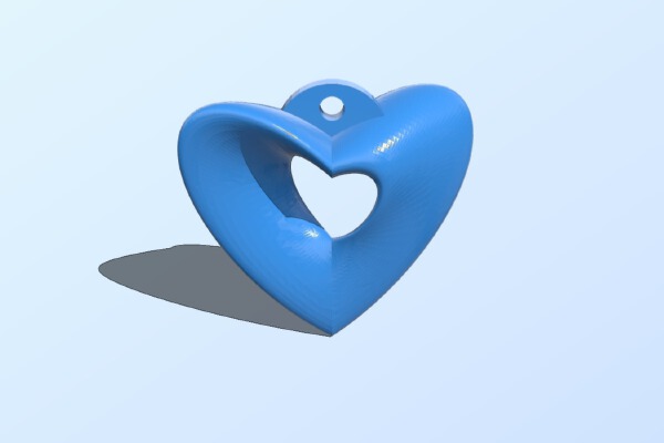 Mobius Heart Necklace | 3d print model