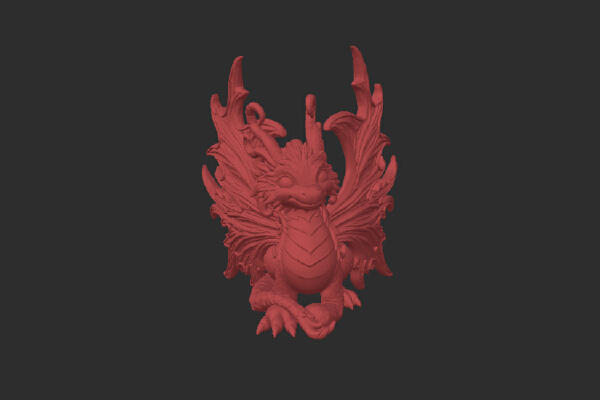 Fiery dragon | 3d print model