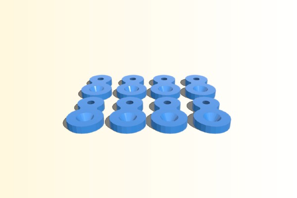 Table Top Fasteners | 3d print model
