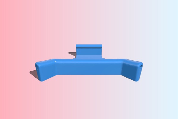 FRSKY D4R-II 15 degre mount with antenna supports | 3d print model