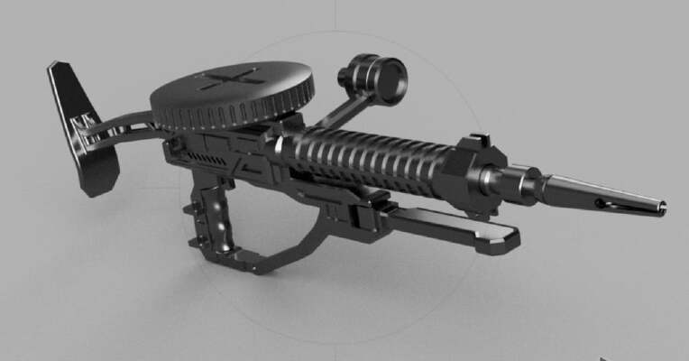 ZAKU II RIFLE 1_100 | 3d print model