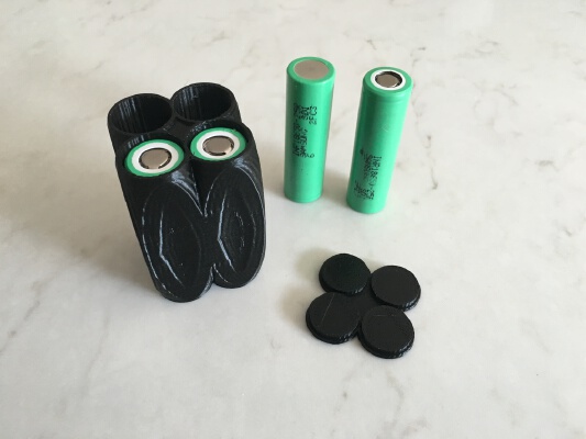 Quad 18650 Cubic Battery Case | 3d print model
