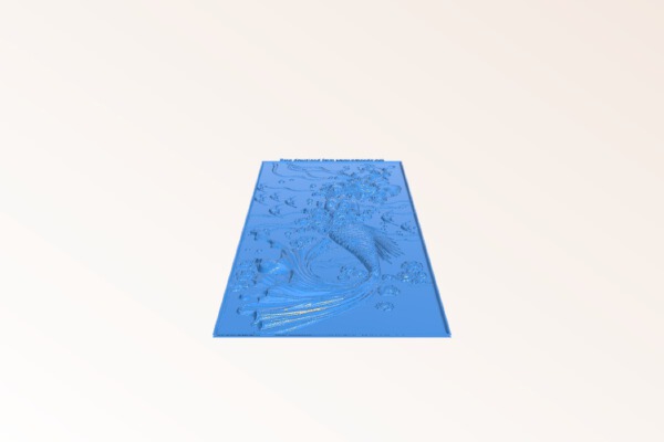 Mermaid door pattern | 3d print model