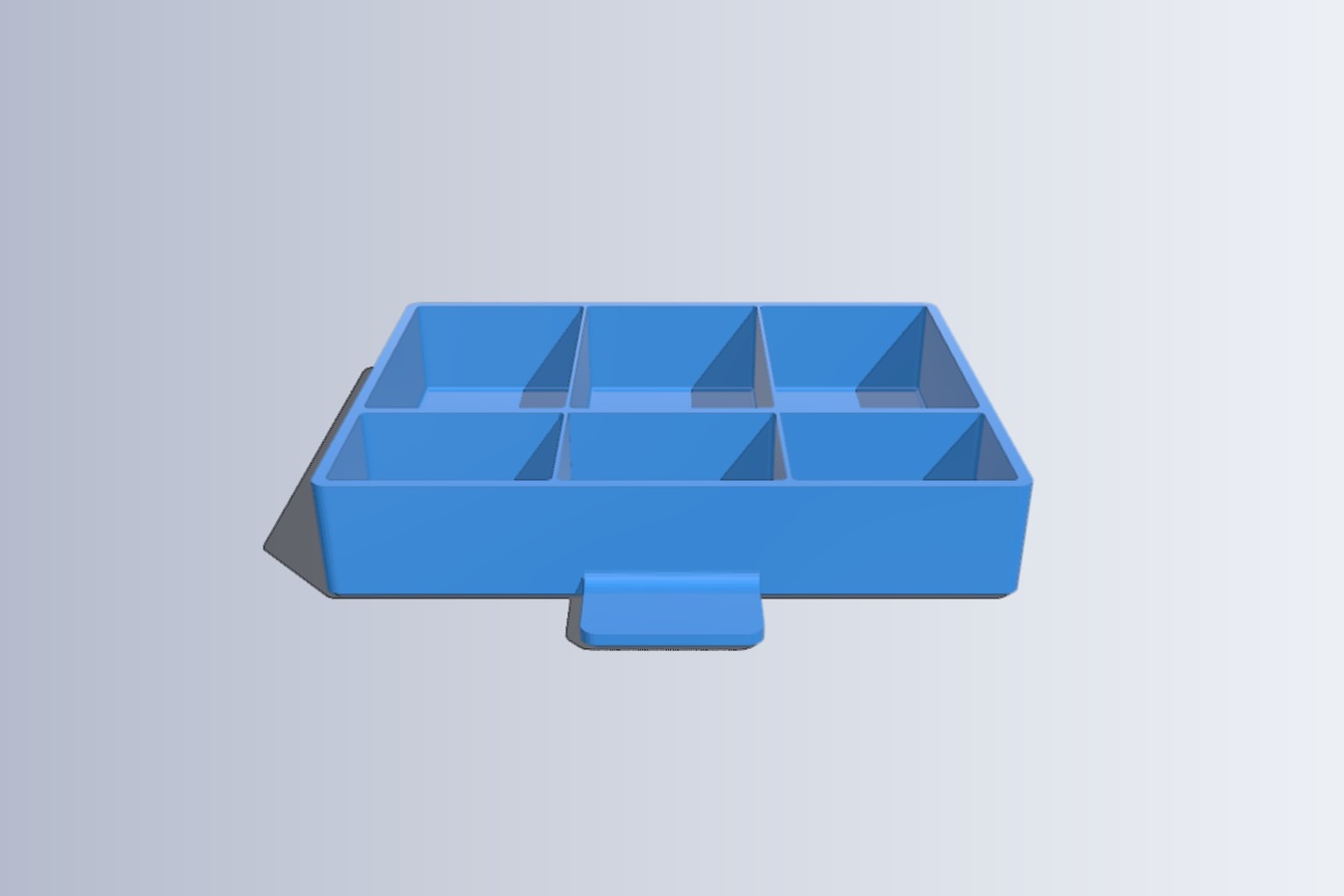 Drawer box with six #3 compartments