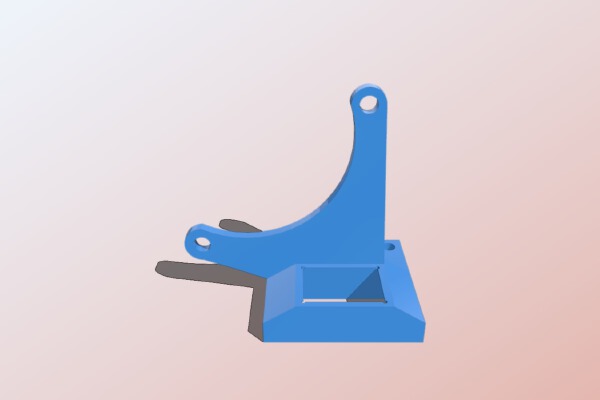 Blower fan adapter for active cooling duct for CTC_Flashforge - UPDATED | 3d print model
