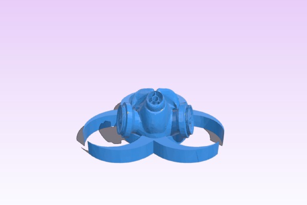 Gasmask Bio Hazard Door Knob | 3d print model