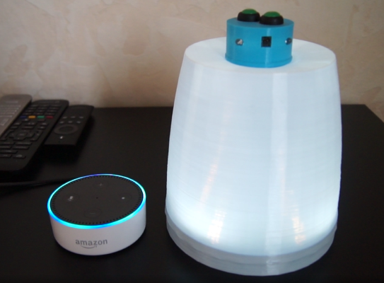 Alexa TV Lamp esp8266 infrared Arduino | 3d print model