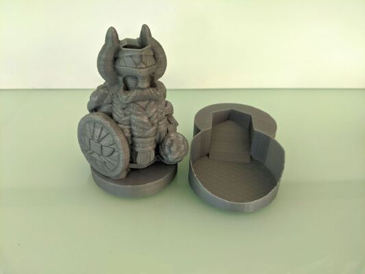 The Next Dice Dwarf - easy to print dice tower, no support needed | 3d print model