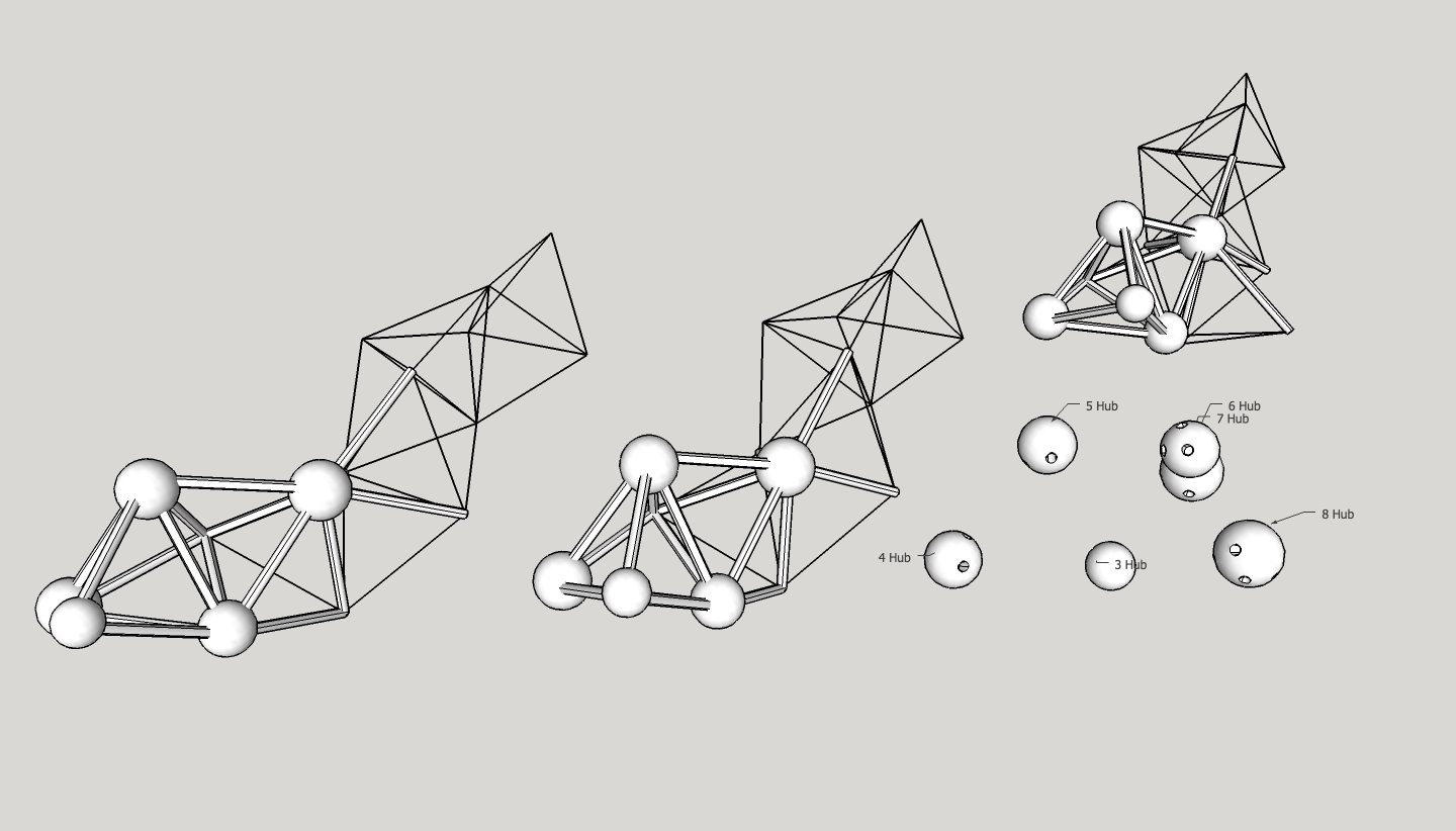 Tetrahedral Truss Hubs