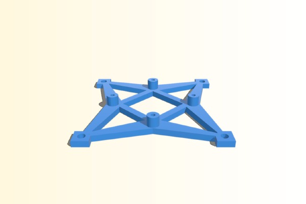 Canopy and 35mm FC adapter for the AnyCopter Multirotor Hub Kit | 3d print model