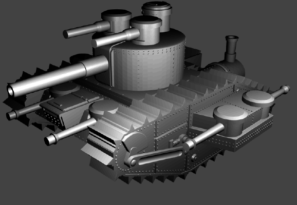 MONITOR STEAMER TANK | 3d print model