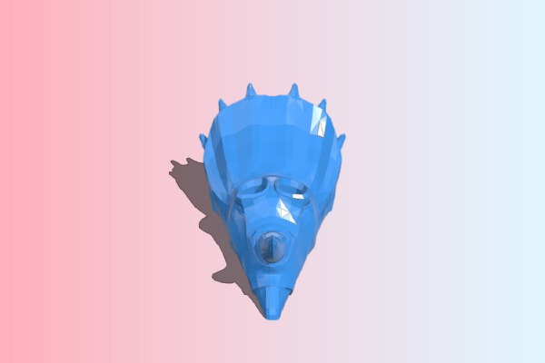 Tricerabrush - toothbrush holder | 3d print model