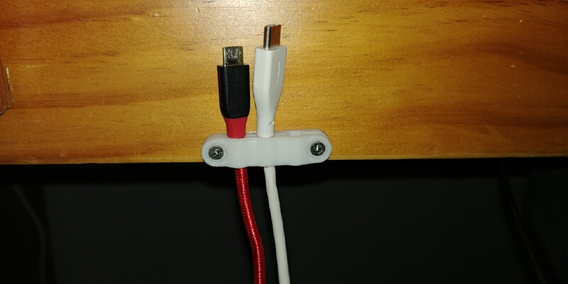 Screw down cable clamp | 3d print model