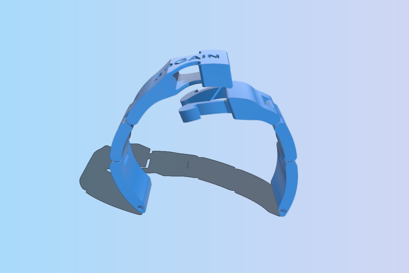 Articulated Release Buckle Watch Band (70mm wrist diameter)