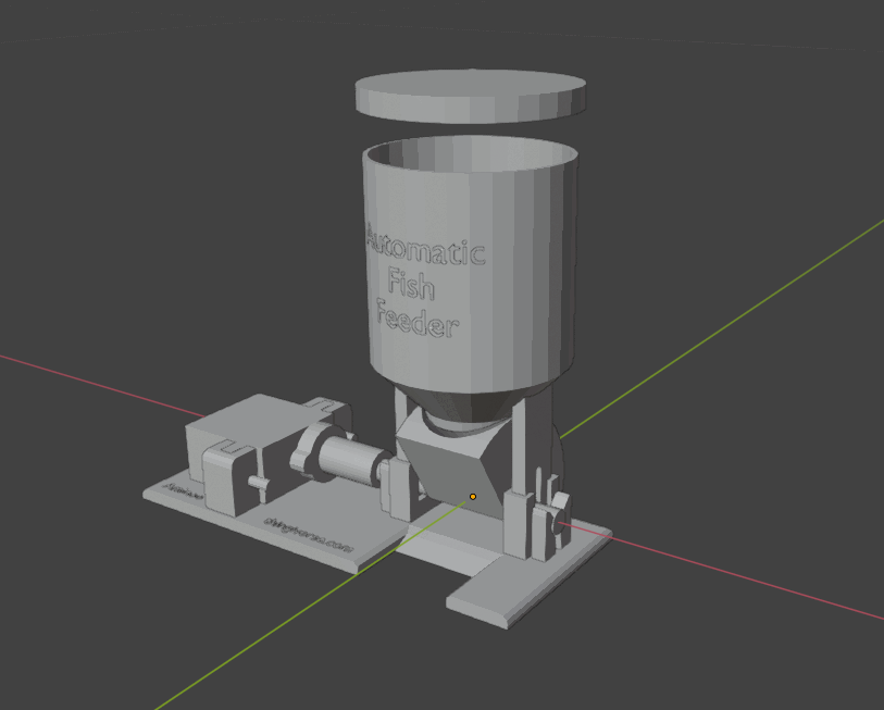 Auto Fish Feeder | 3d print model