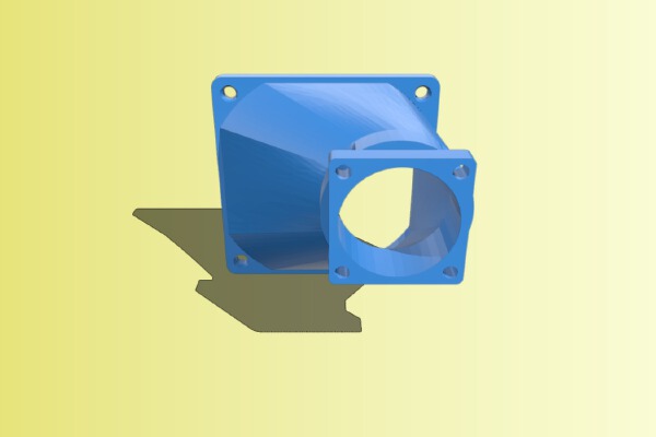 80mm to 40mm fan adapter for Velleman K8200 | 3d print model