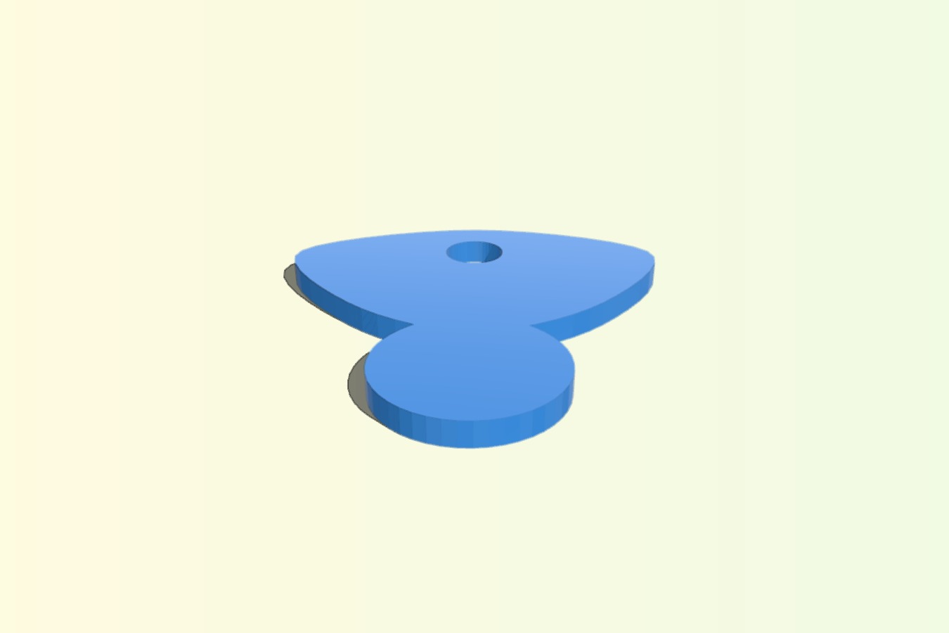 Removable supermarket trolley token - Â£1