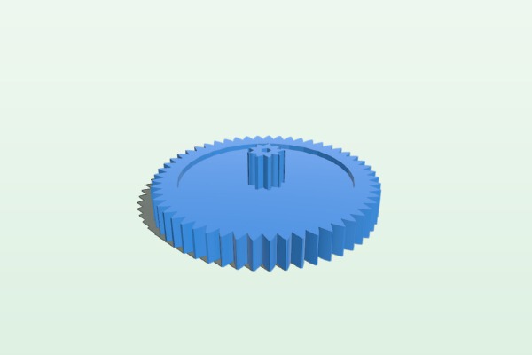 My Customized involute gear two rows of teeth - PowerWheel Ride on Toy | 3d print model